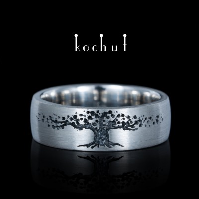Wedding ring «The Tree of Life». Silver, oxidized