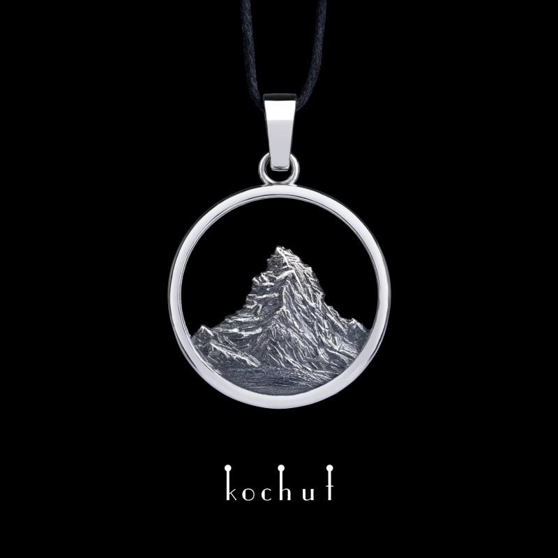 Pendant «Matterhorn». Silver, oxidized