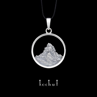 Pendant «Matterhorn». Silver, oxidation