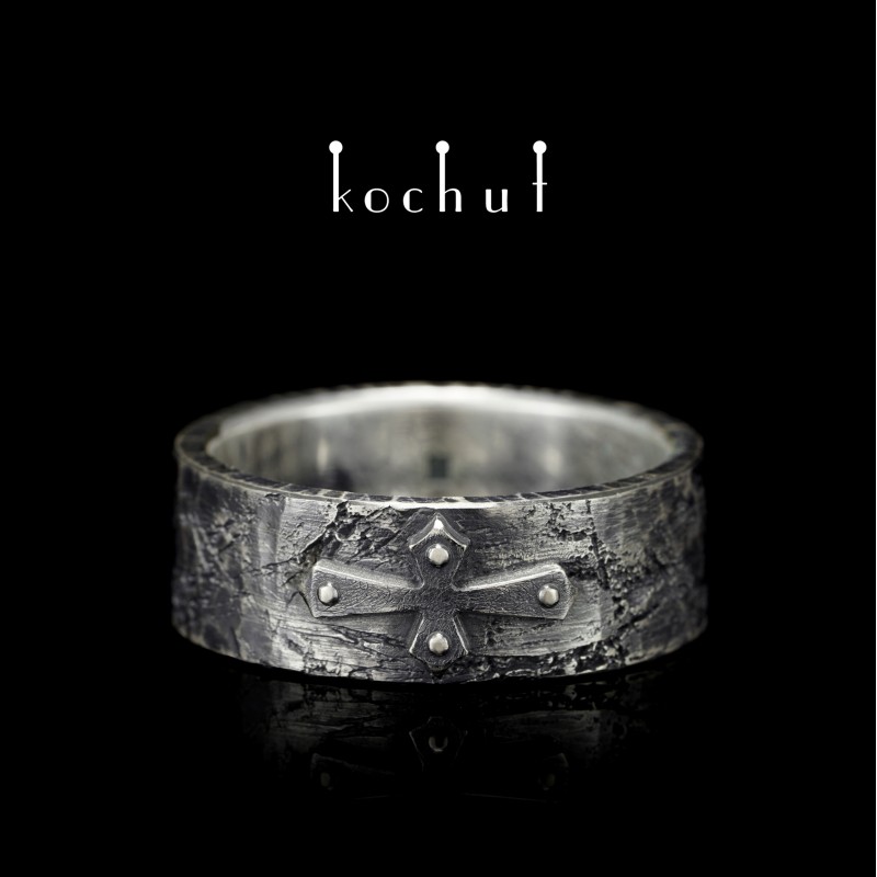 Ring «Fortune» (narrow). Silver, oxidized