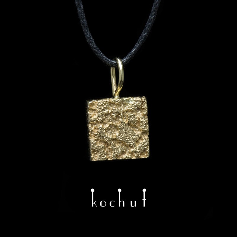 Pendant "Soul and body." Yellow gold, fusing of yellow gold