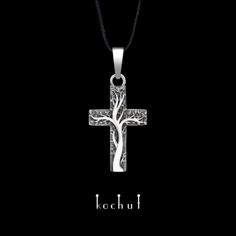 Cross «Roots of faith.» Silver, oxidation