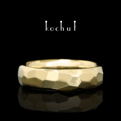 Wedding ring «Absolute». Yellow 14K gold 