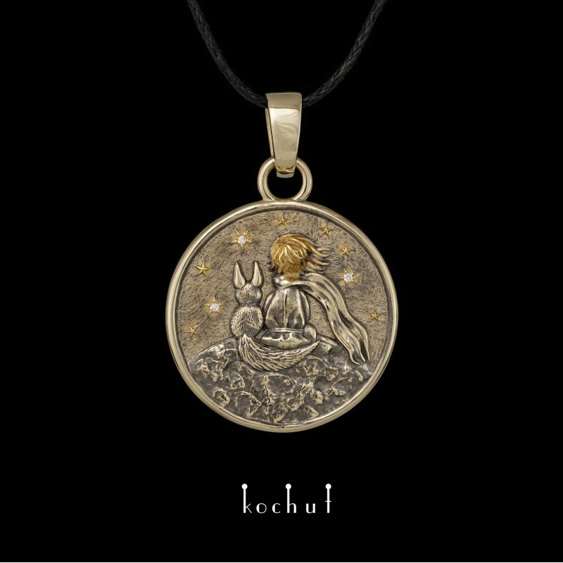 Little Prince — gold pendant with diamonds 