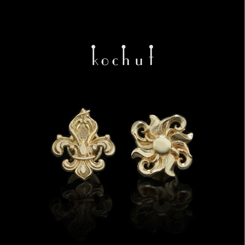 Louis Le Roi Soleil — gold earrings