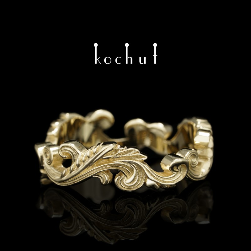 Ring «Baroque». Желтое золото