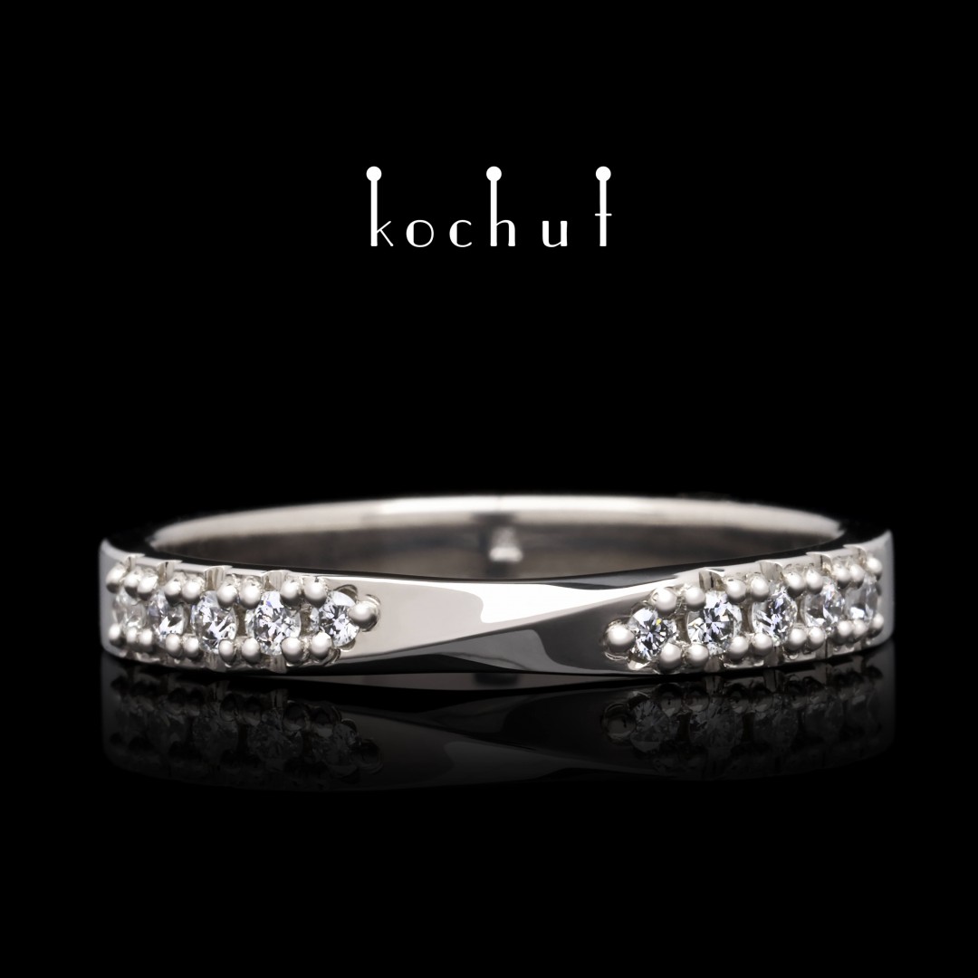 Ring „My Inspiration“. Palladiumweißgold, Diamanten