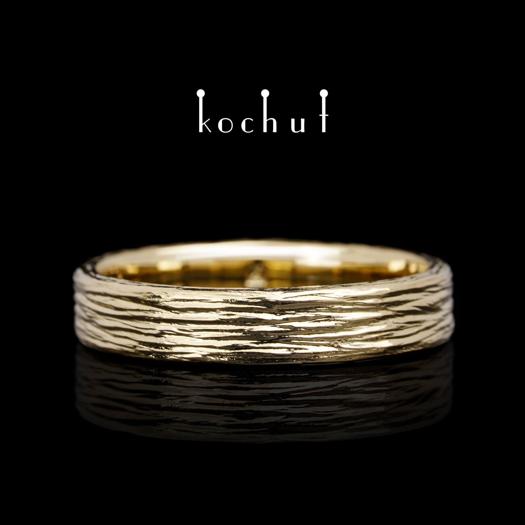 Tree bark wedding band | Honestweddingadvice.com