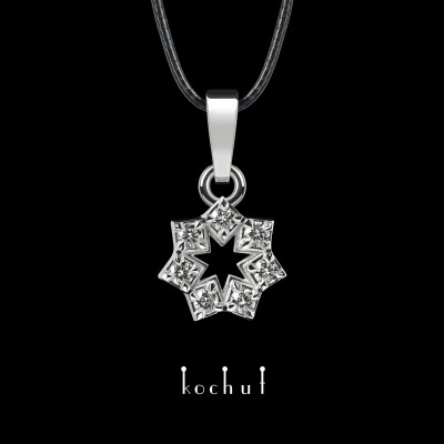 Pendant «Elenielle». Platinum, diamonds