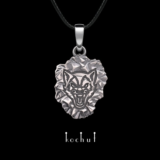 Кулон «Частина зграї». Срібло, оксидування