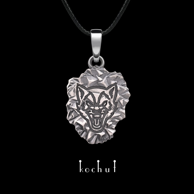 Кулон «Частина зграї». Срібло, оксидування