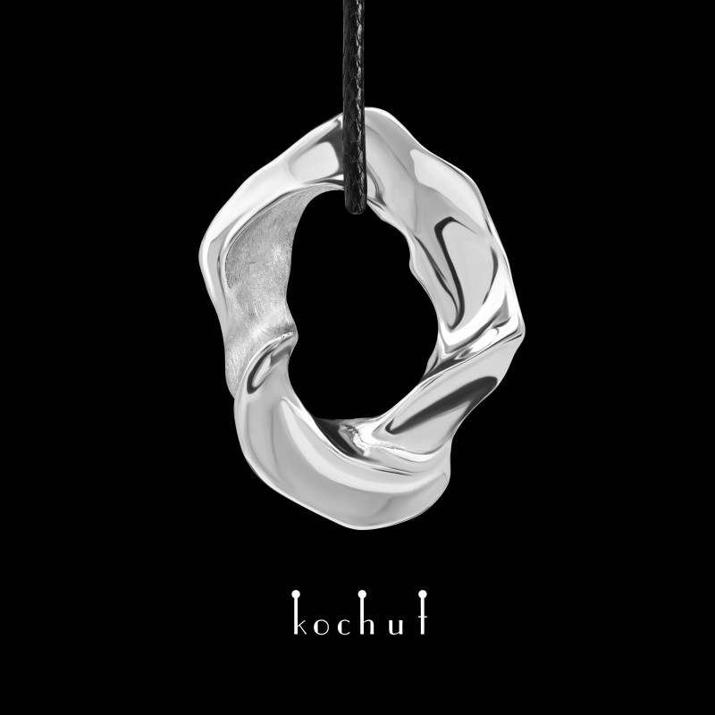 Кулон «Philia». Срібло, білий родій