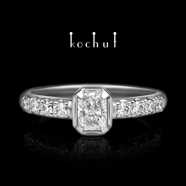 Ring «New Muse». Platinum, diamonds