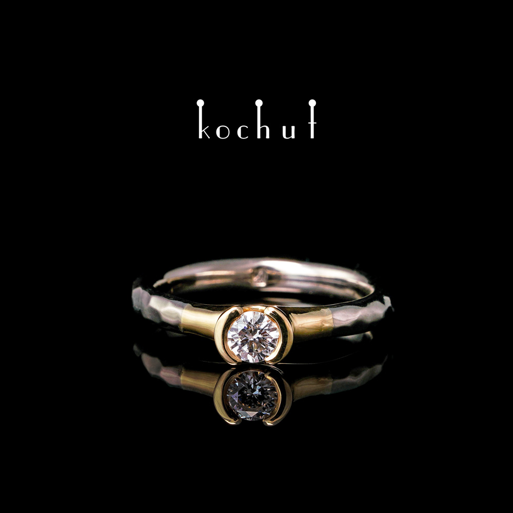 Ring made of palladium gold